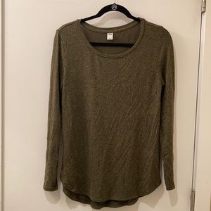 Long sleeve Hunter green top